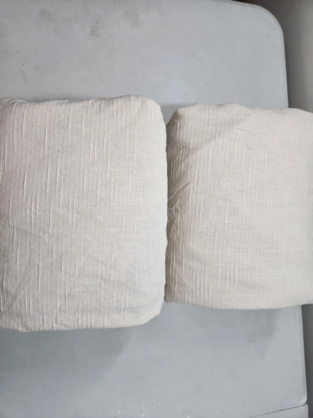 QUINCE Set Of 2 48x96 Cotton Slub Room Darkening Curtains Natural 1100
